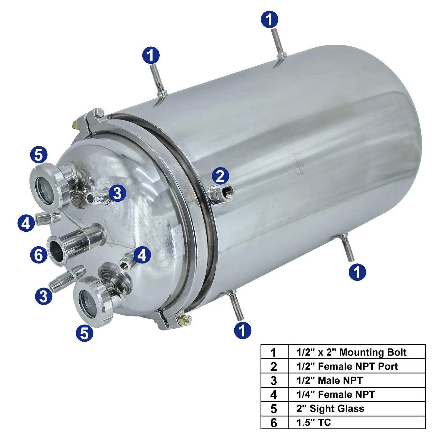 12 X 24 Bottom Spout Base with Spherical Lid