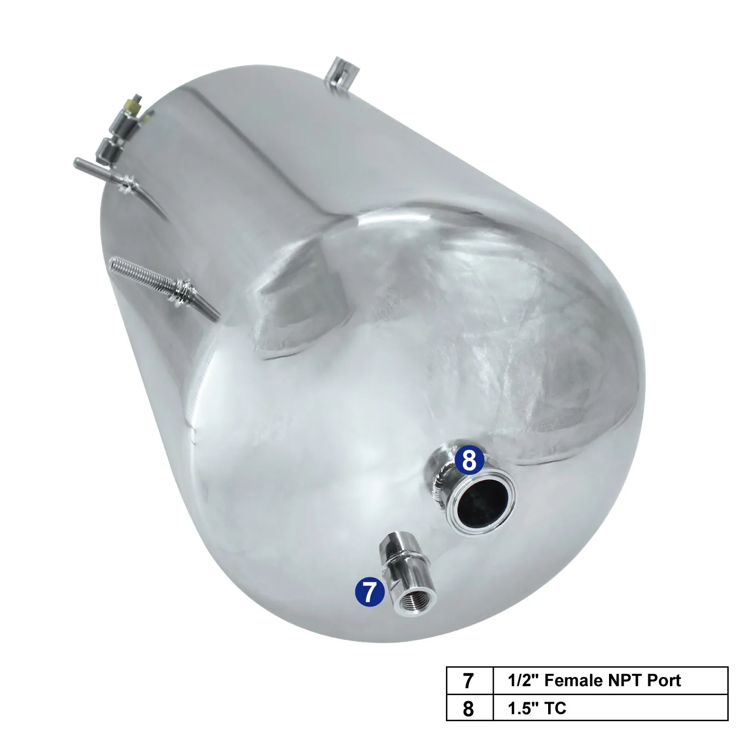 12 X 24 Bottom Spout Base with Spherical Lid