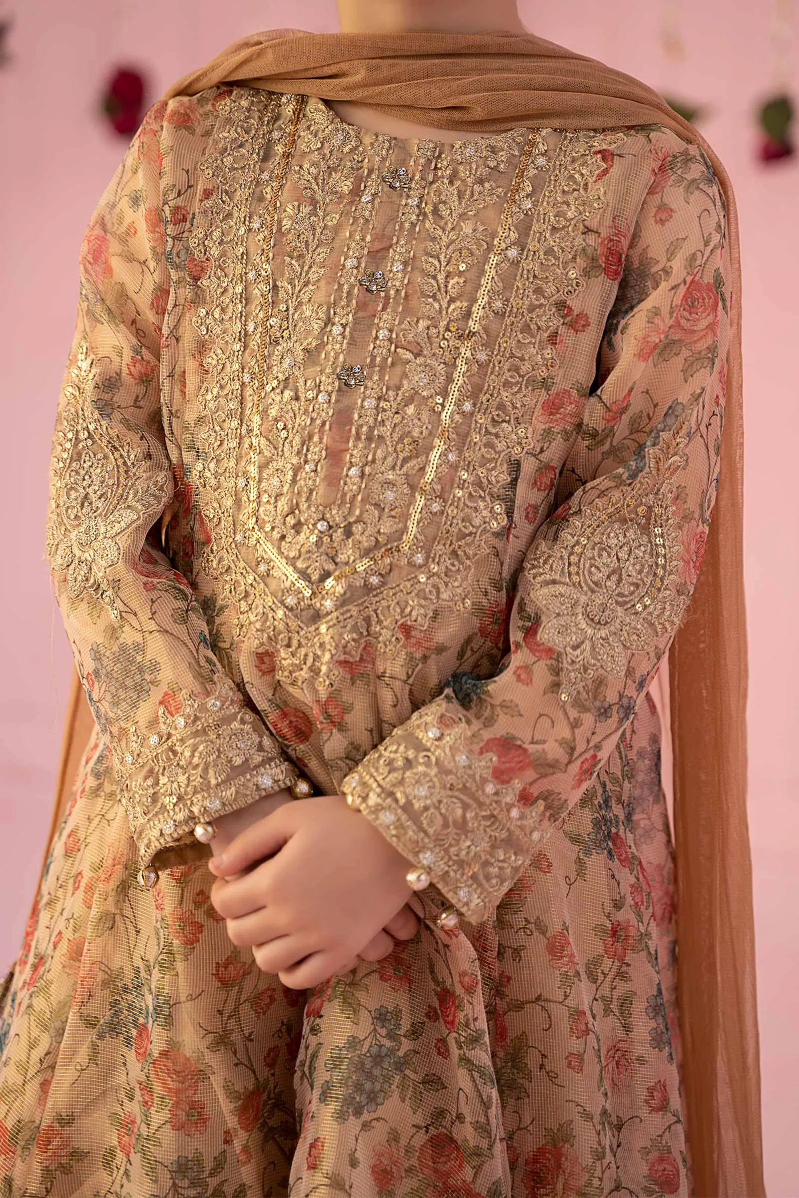 3 Piece Masoori Net Suit | MKD-EF24-35