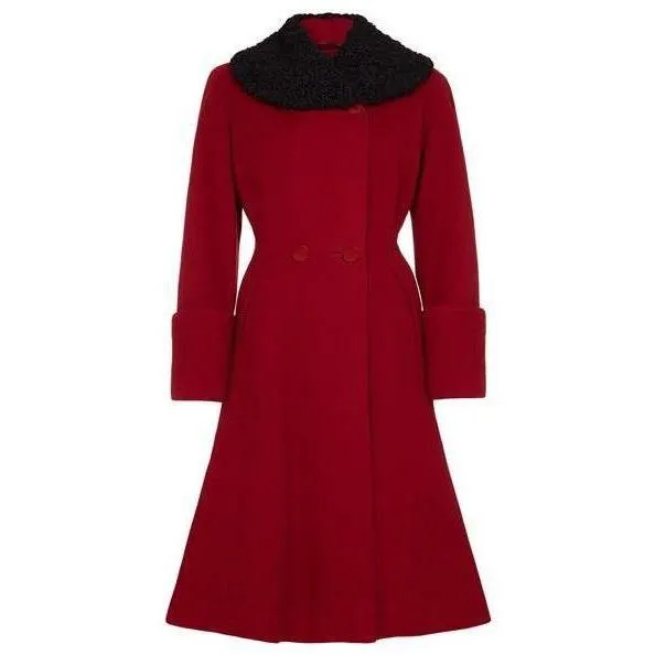 ARCHIVE - 1940s Red Wool Coat