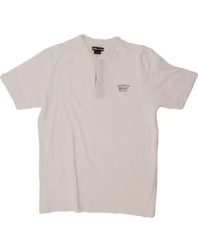 ATLAS FOR MEN Mens T-Shirt Top Medium White Cotton