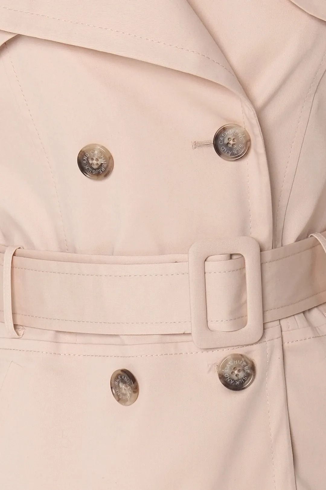 Beige Matilda Pure Cotton Women's Trench Coat