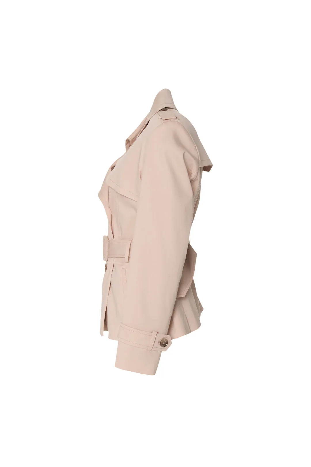 Beige Matilda Pure Cotton Women's Trench Coat