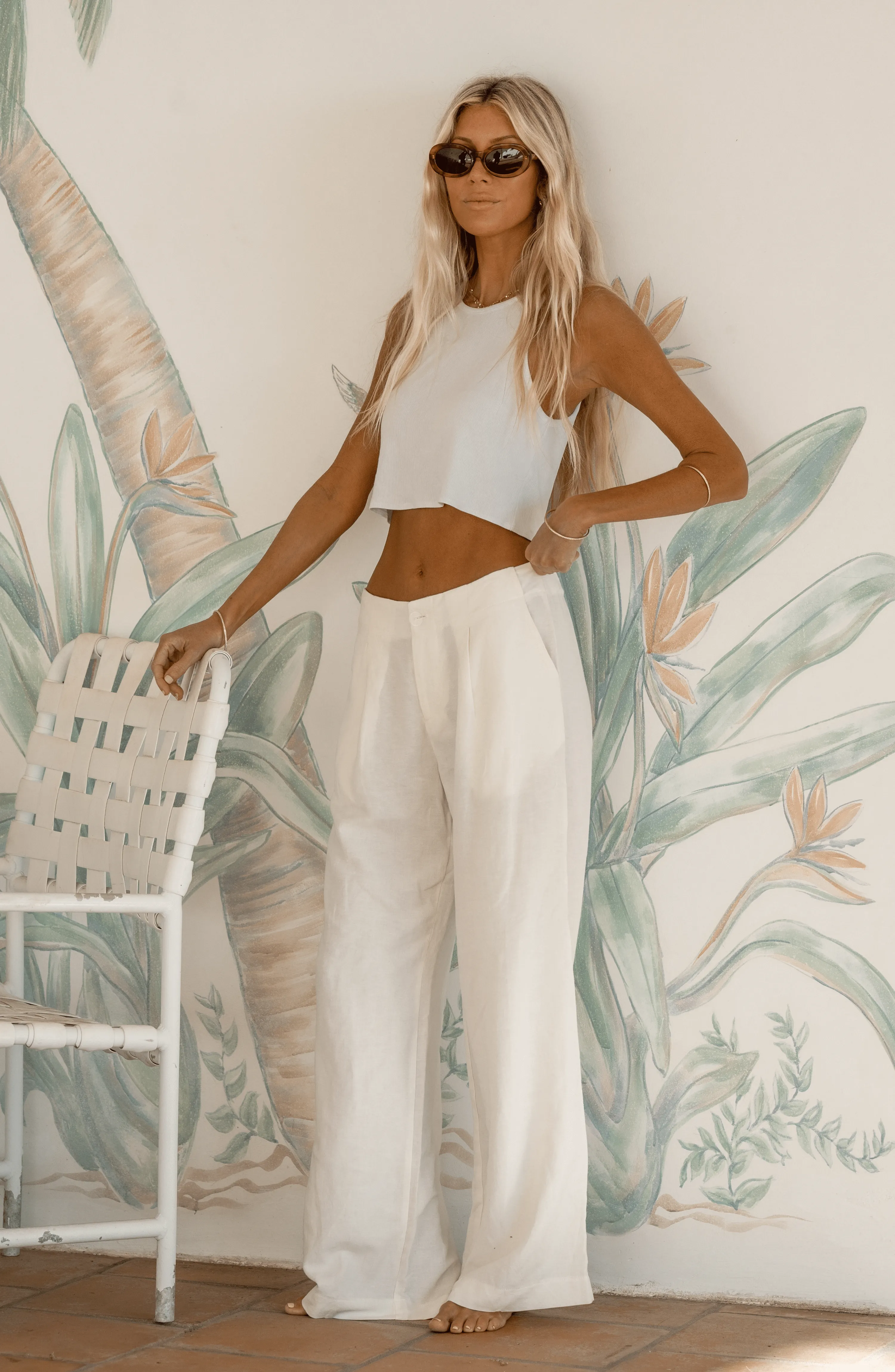 Bernie Tank in White
