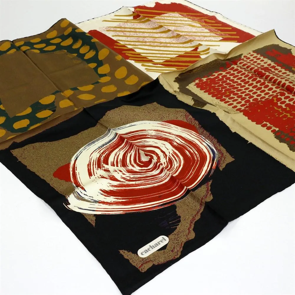 Cacharel Arty Abstract Silk Scarf No. 11