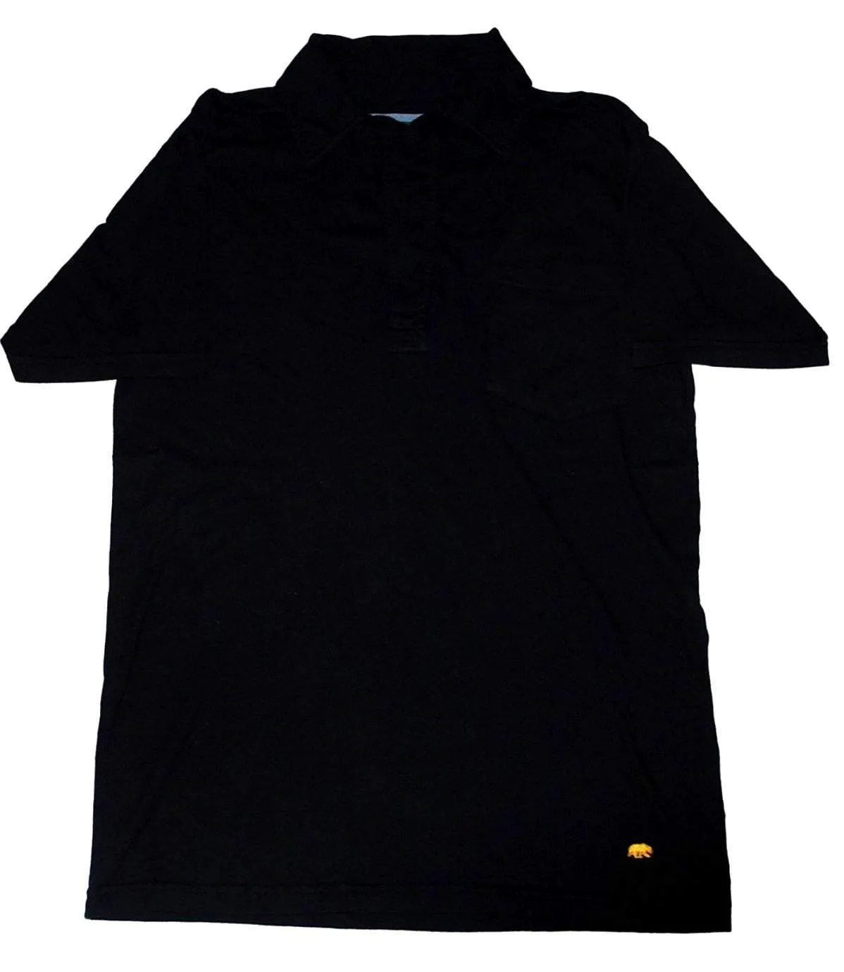 California Golden Bears Men's The Quad Short Sleeve Shirt Black Polo Shirt (L)