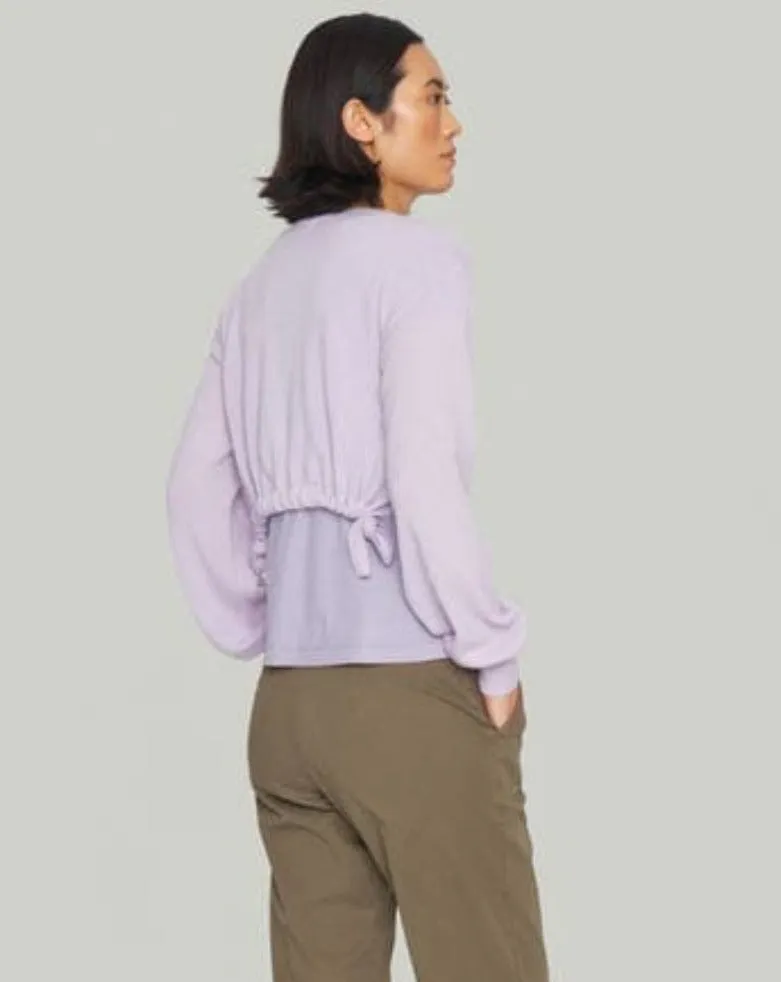 Cloud Cashmere Cropped Sweater | Lavender Sky