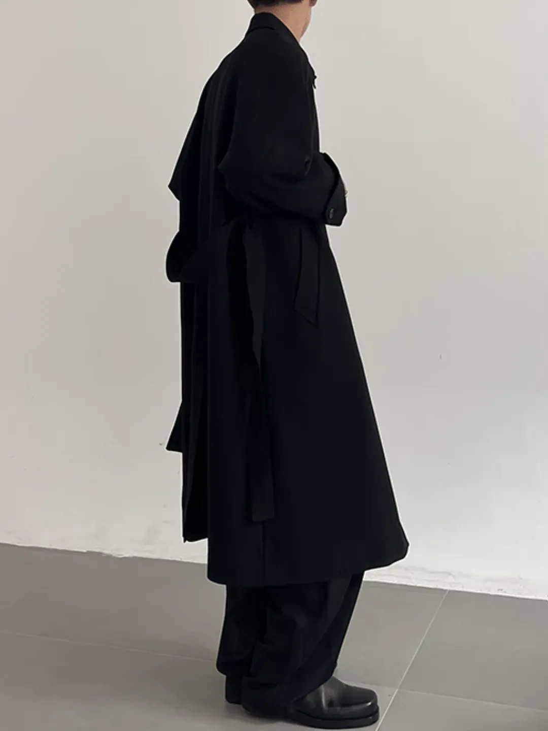 [COLN]  The lushness long trench coat na770