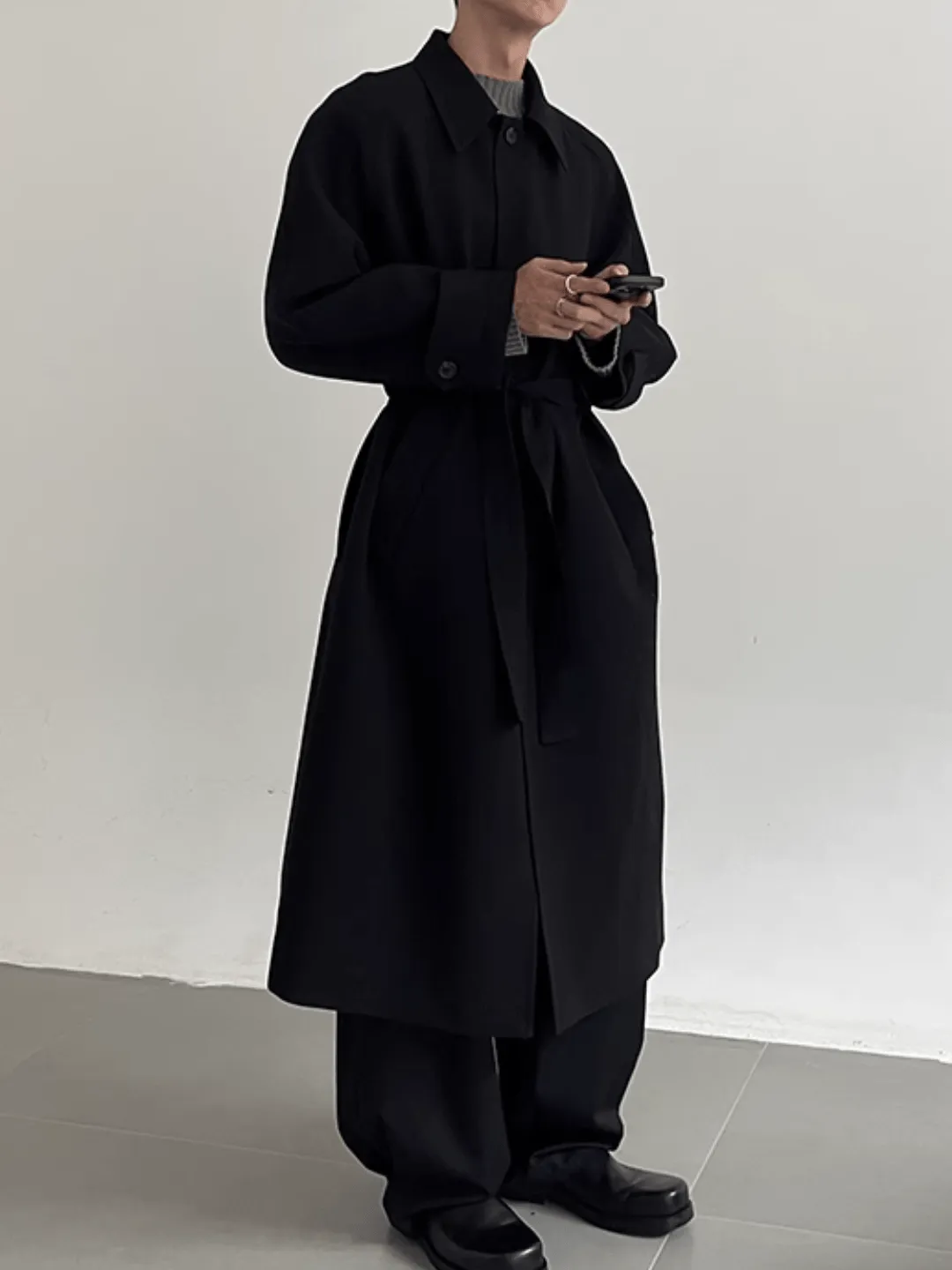 [COLN]  The lushness long trench coat na770