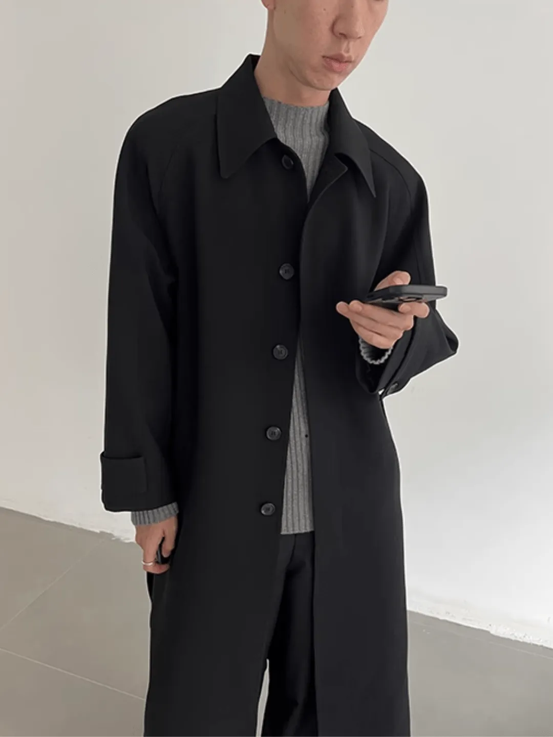 [COLN]  The lushness long trench coat na770