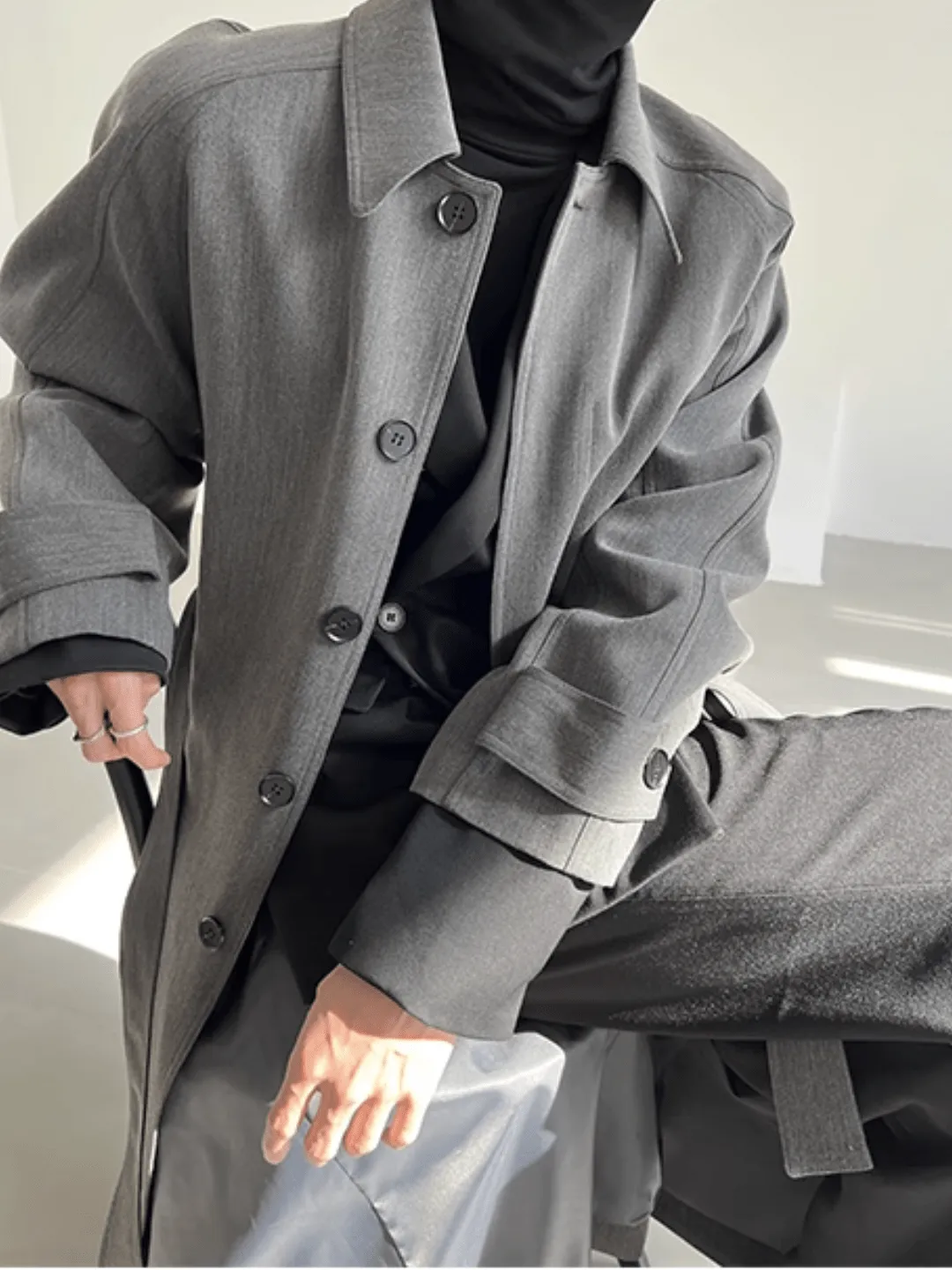 [COLN]  The lushness long trench coat na770
