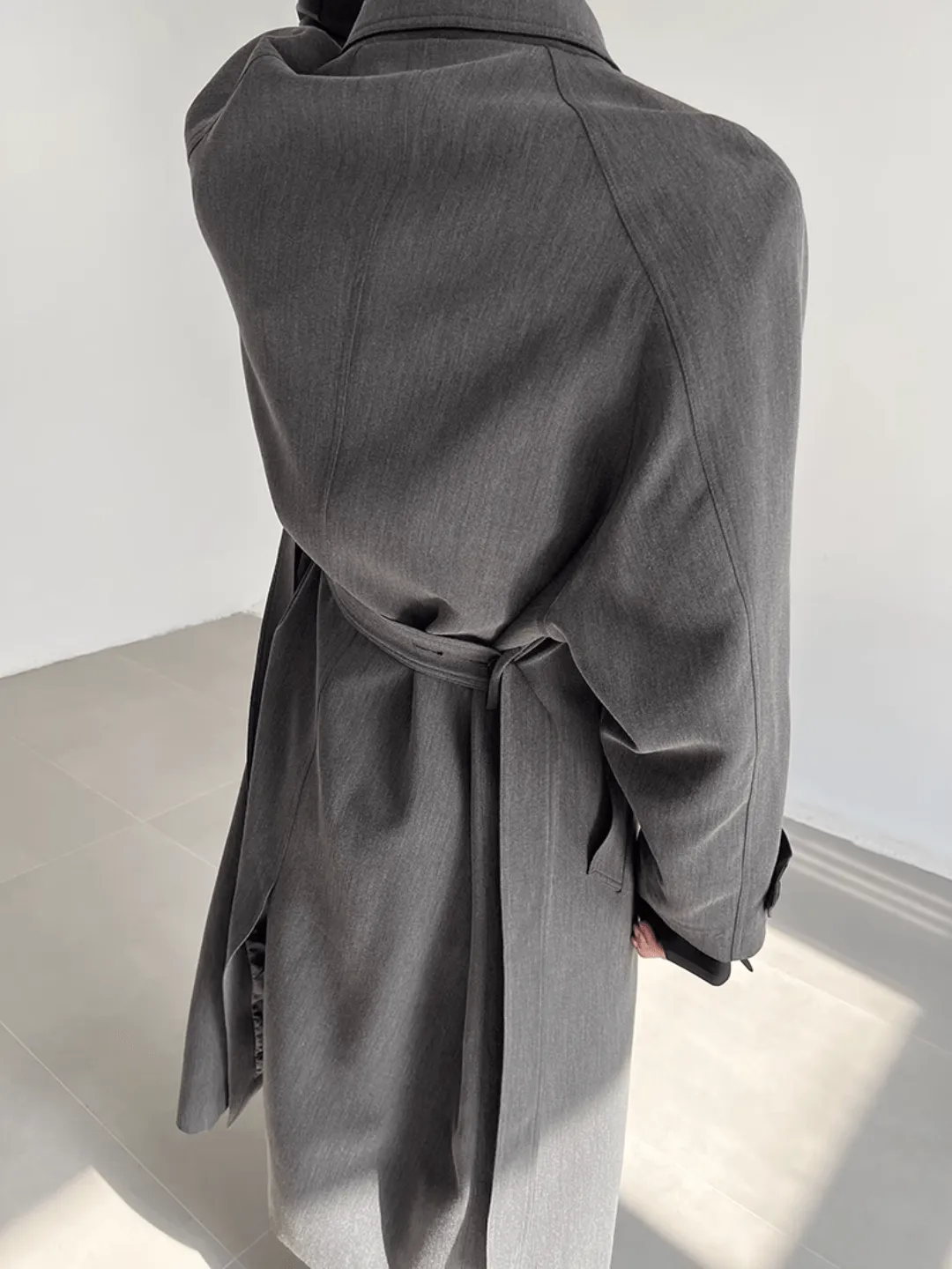 [COLN]  The lushness long trench coat na770