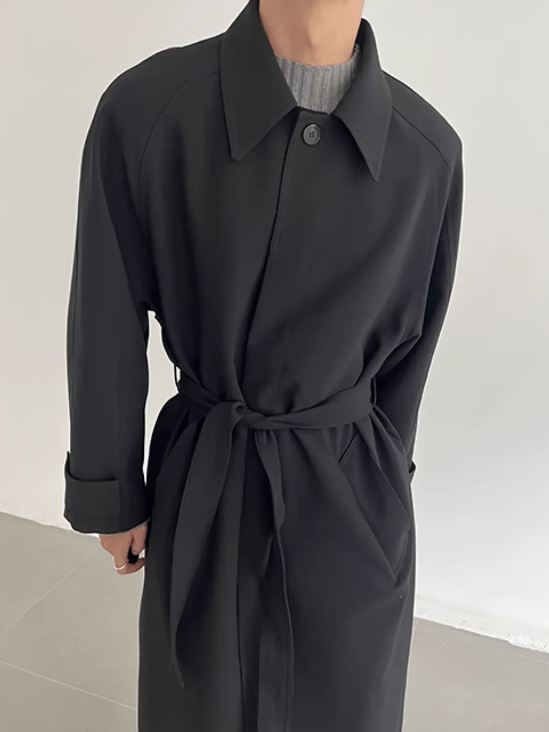 [COLN]  The lushness long trench coat na770
