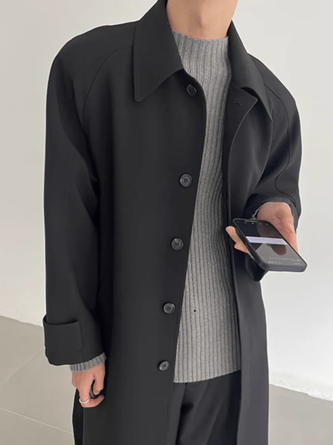 [COLN]  The lushness long trench coat na770
