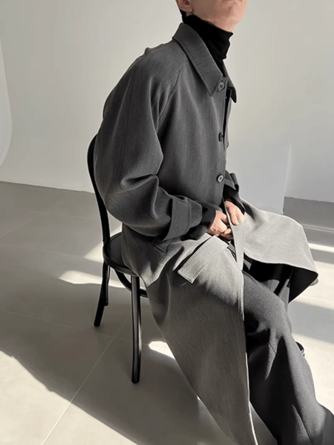 [COLN]  The lushness long trench coat na770