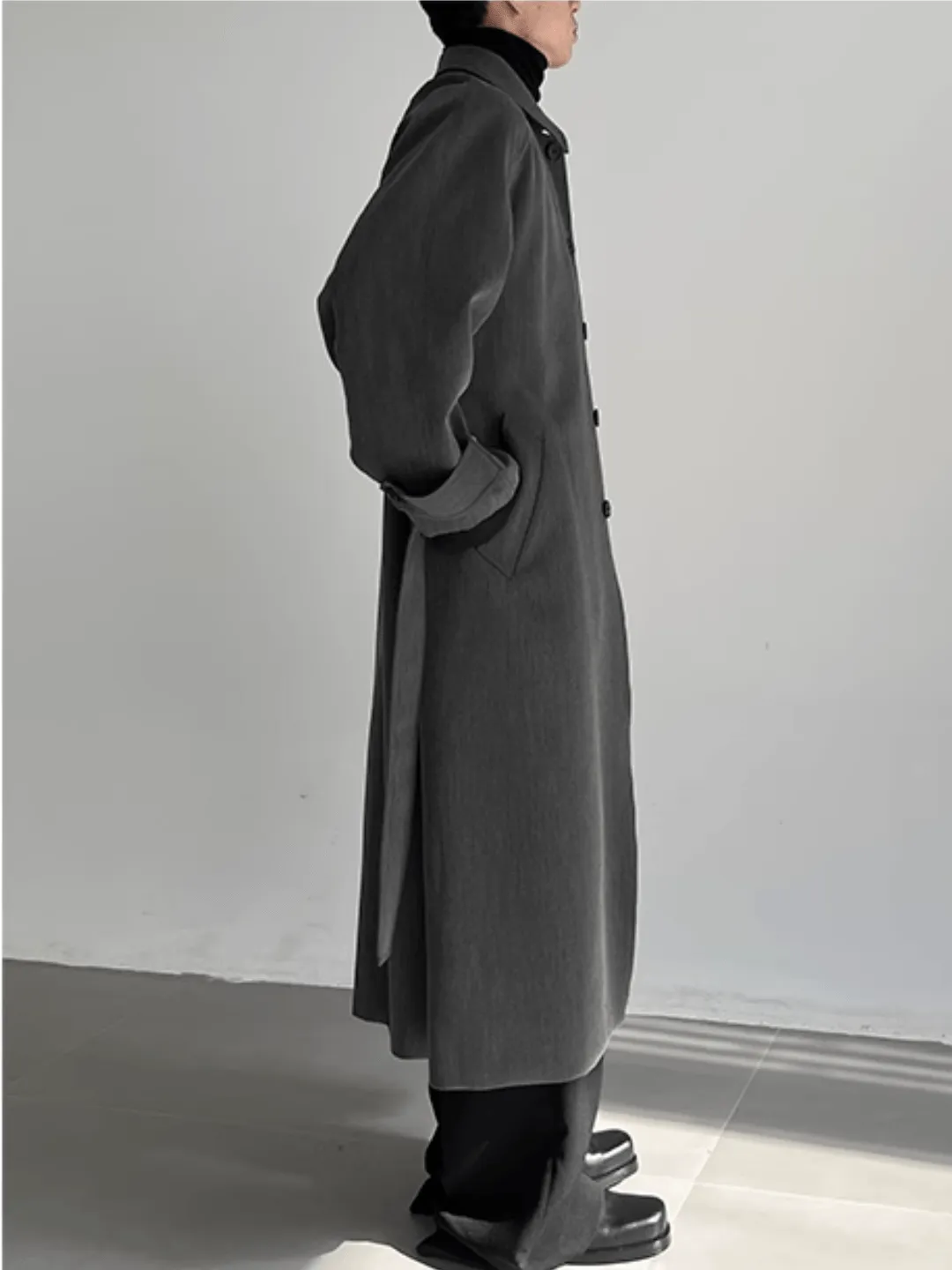 [COLN]  The lushness long trench coat na770