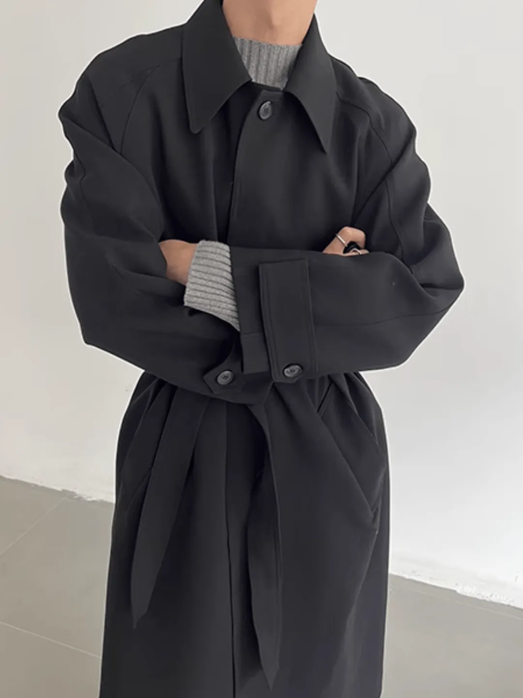 [COLN]  The lushness long trench coat na770