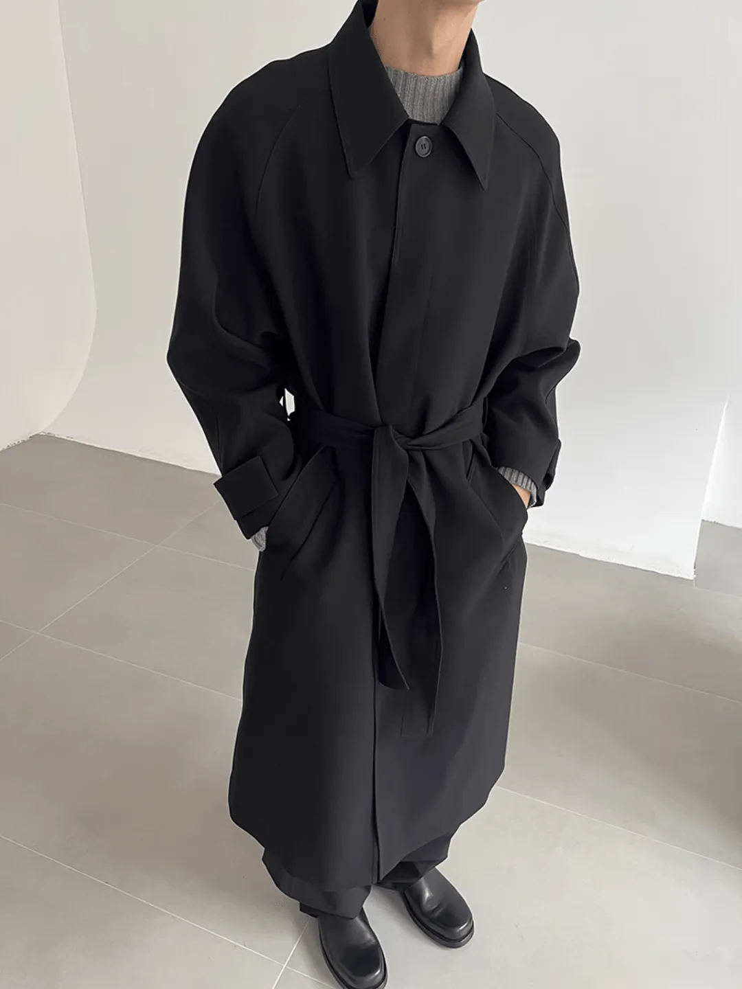 [COLN]  The lushness long trench coat na770