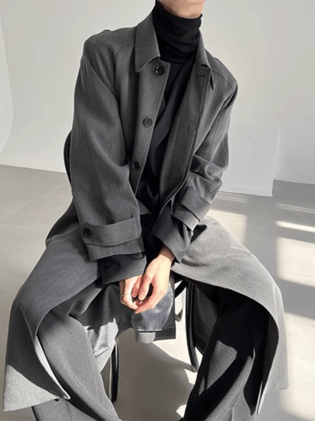 [COLN]  The lushness long trench coat na770