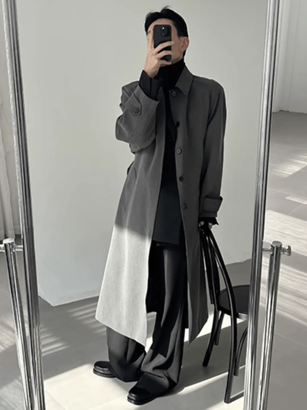 [COLN]  The lushness long trench coat na770