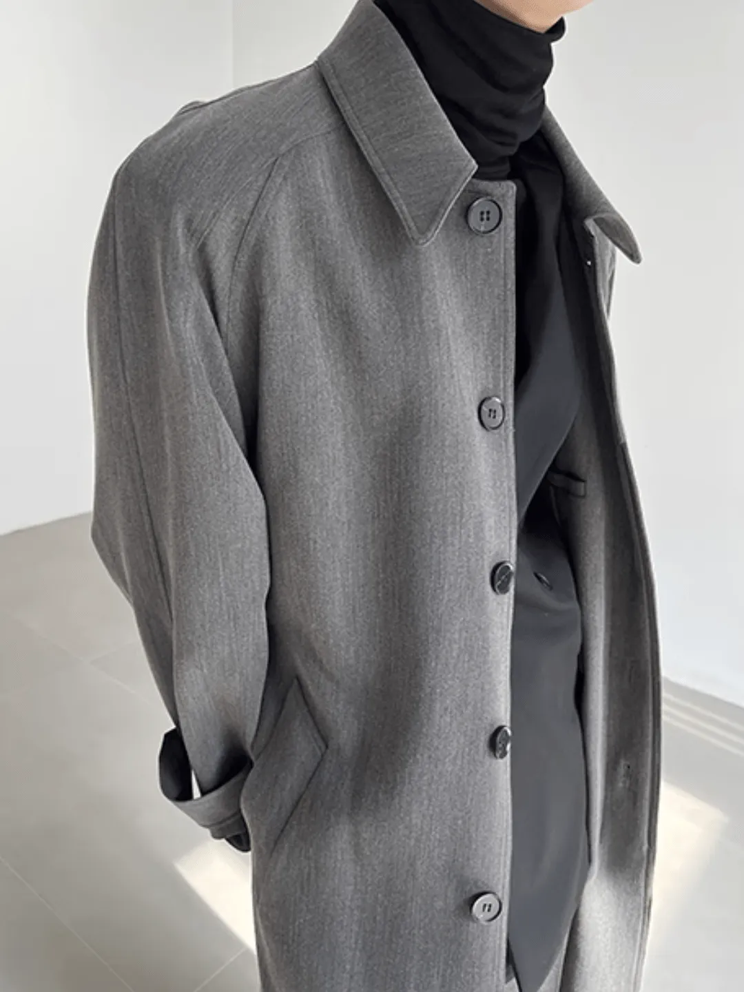 [COLN]  The lushness long trench coat na770