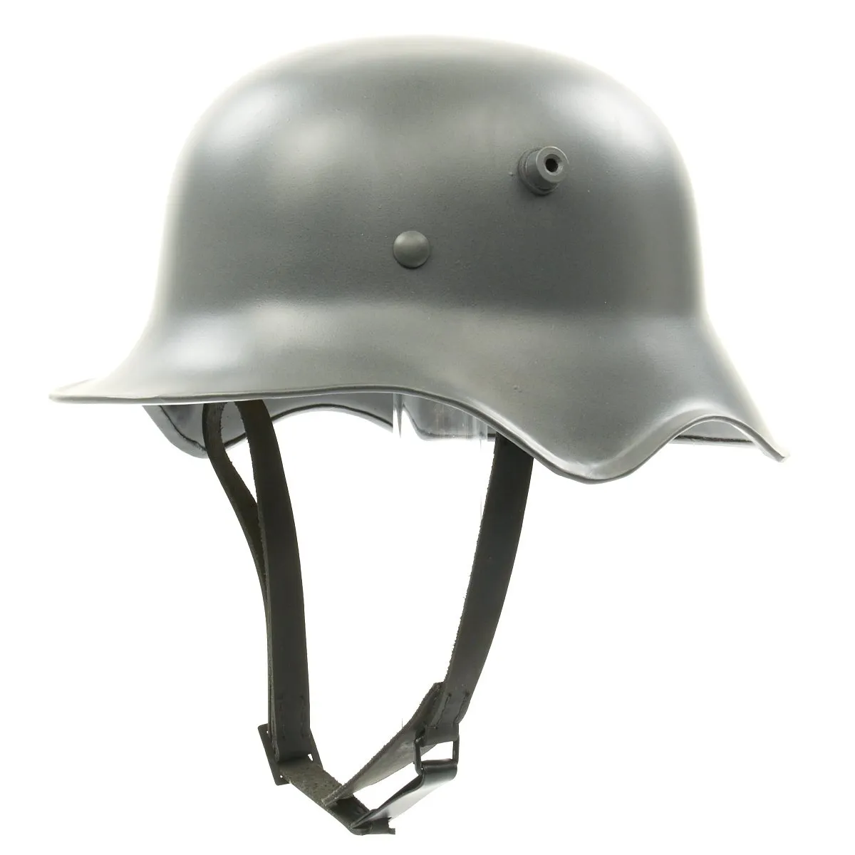 German WWI M18 Steel Ear Cut Out Helmet with Leather Liner
