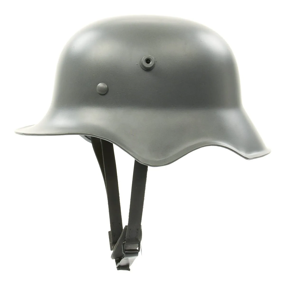 German WWI M18 Steel Ear Cut Out Helmet with Leather Liner