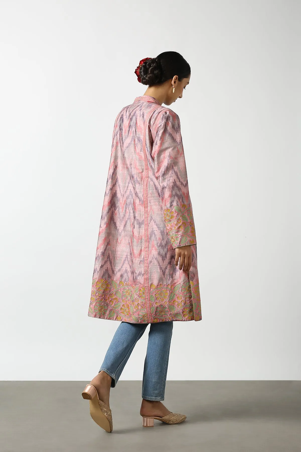 Ikat Long Coat
