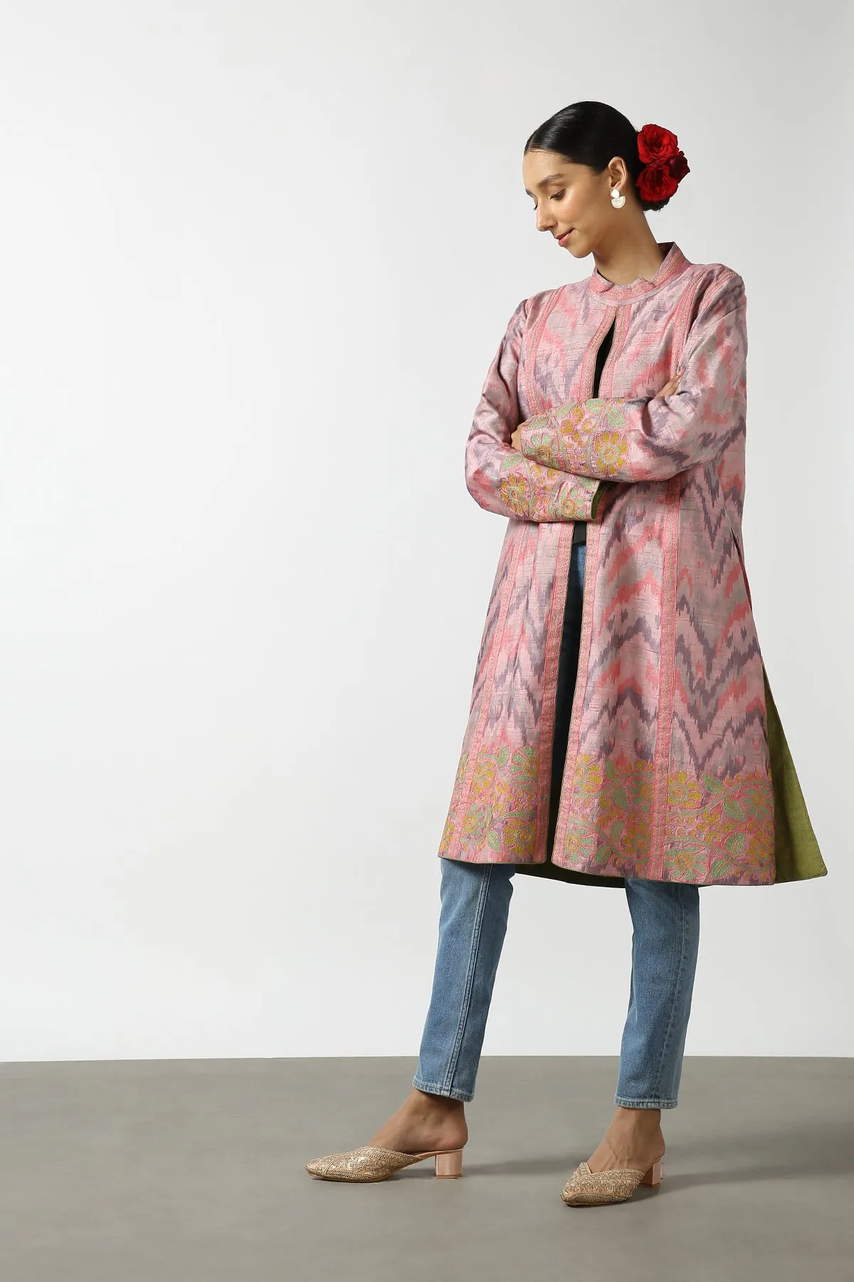 Ikat Long Coat