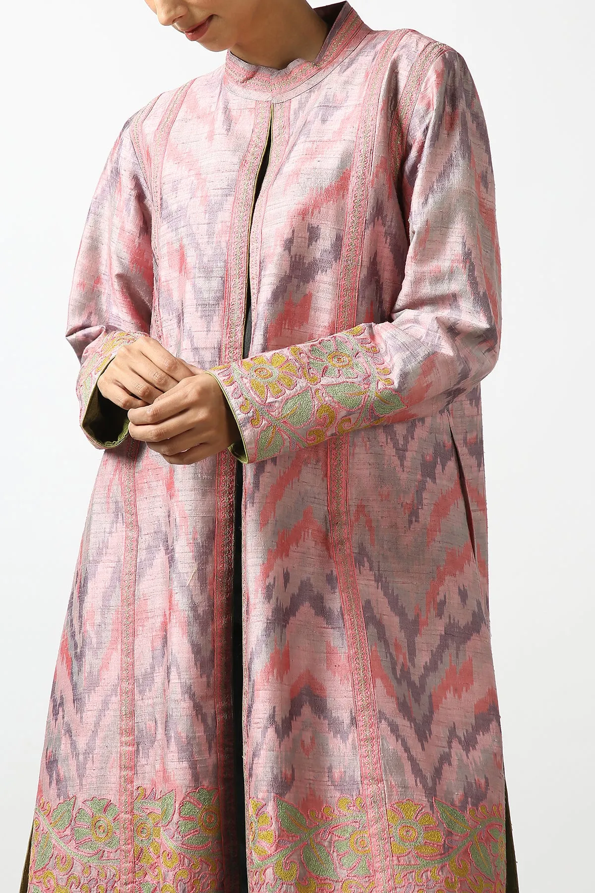 Ikat Long Coat