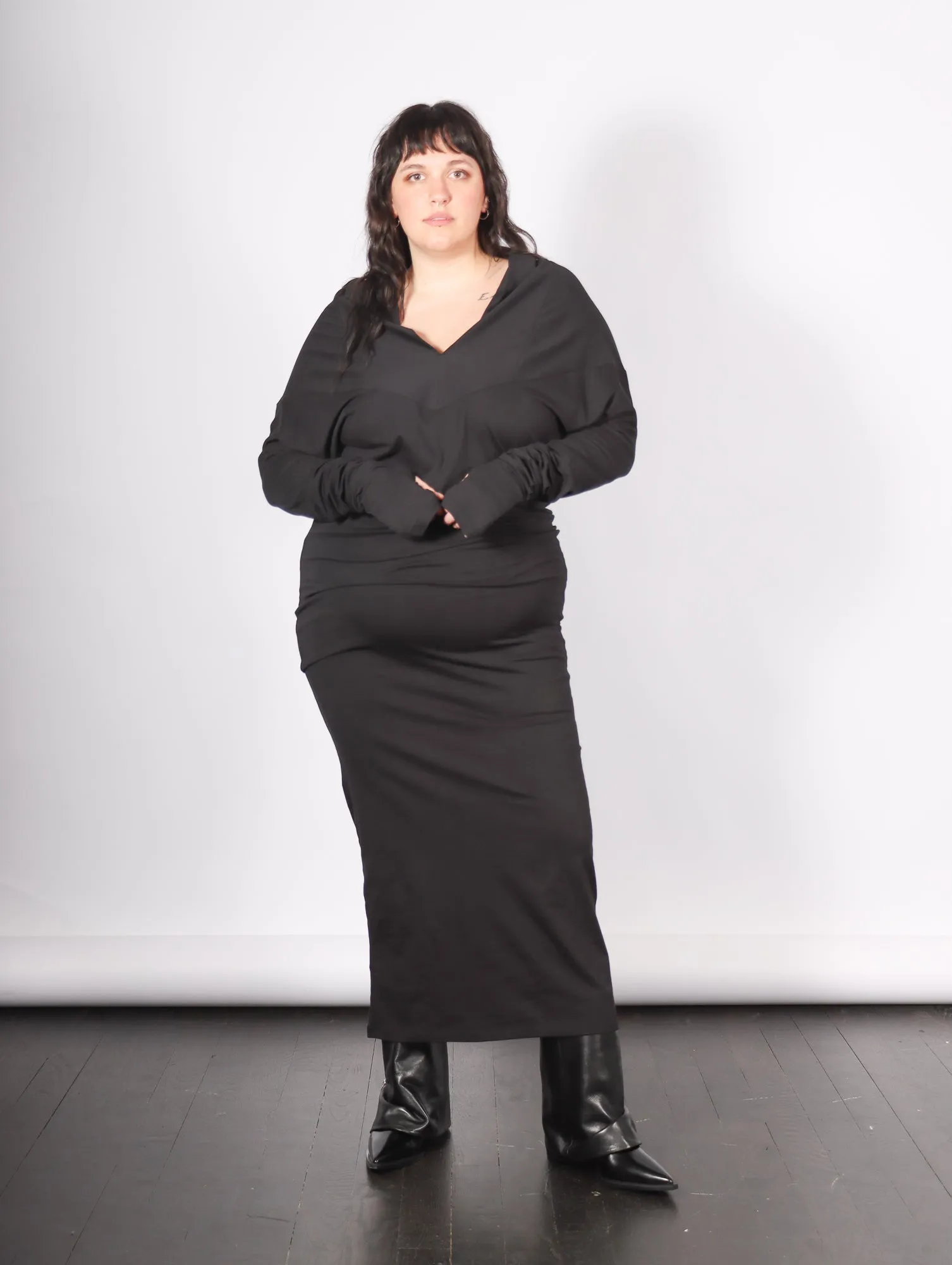 Jehan Dress in Black by Nicholas K