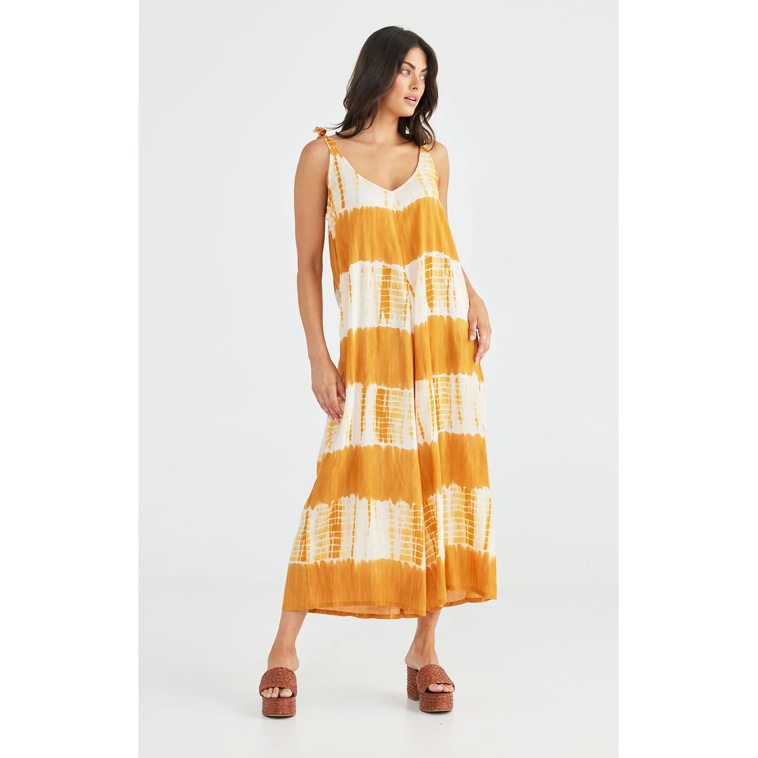 Jumpsuit Temple - Mustard Tie Dye