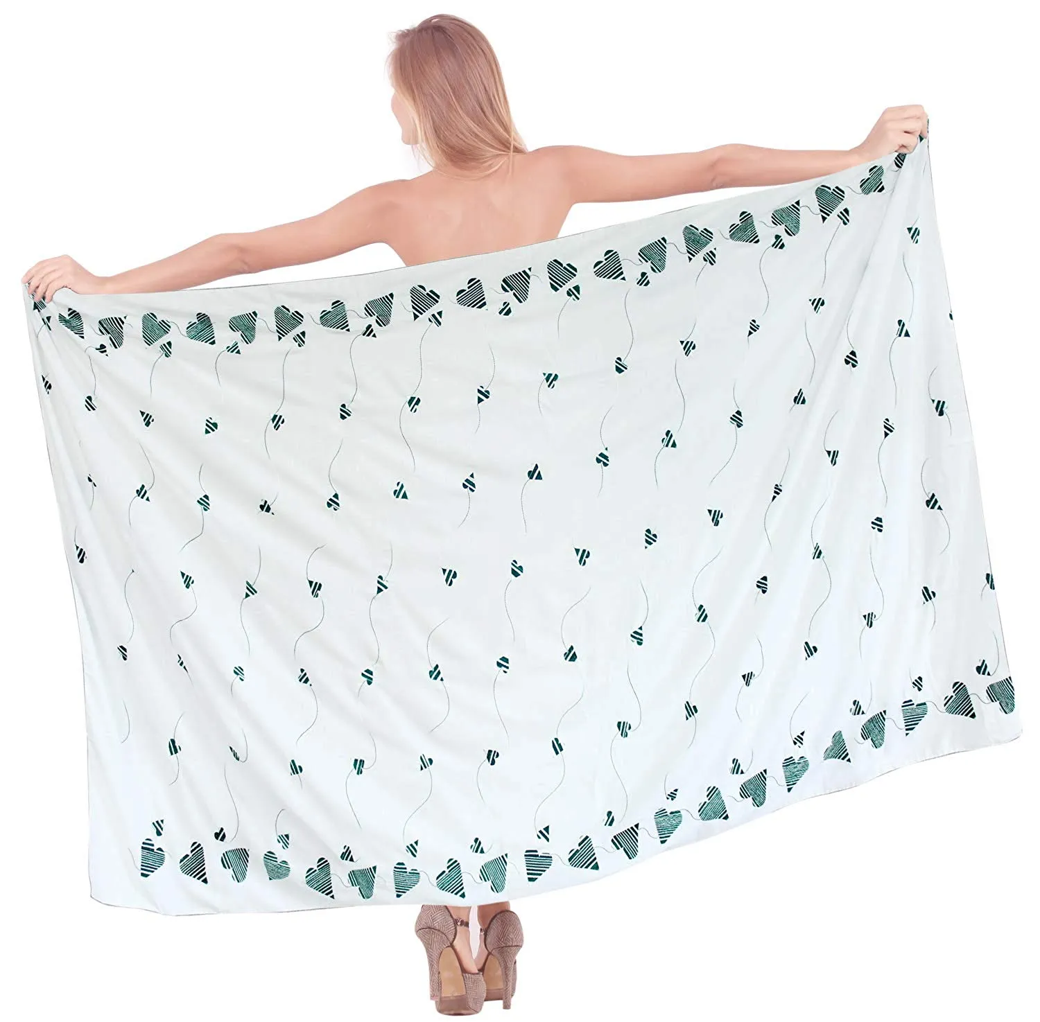 LA LEELA Women's Beachwear Bathing Sarong Bikini Cover up Wrap Dress 30 ONE Size