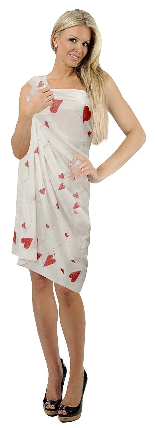 LA LEELA Women's Beachwear Bathing Sarong Bikini Cover up Wrap Dress 30 ONE Size