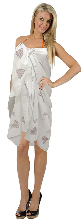 LA LEELA Women's Beachwear Bathing Sarong Bikini Cover up Wrap Dress 30 ONE Size