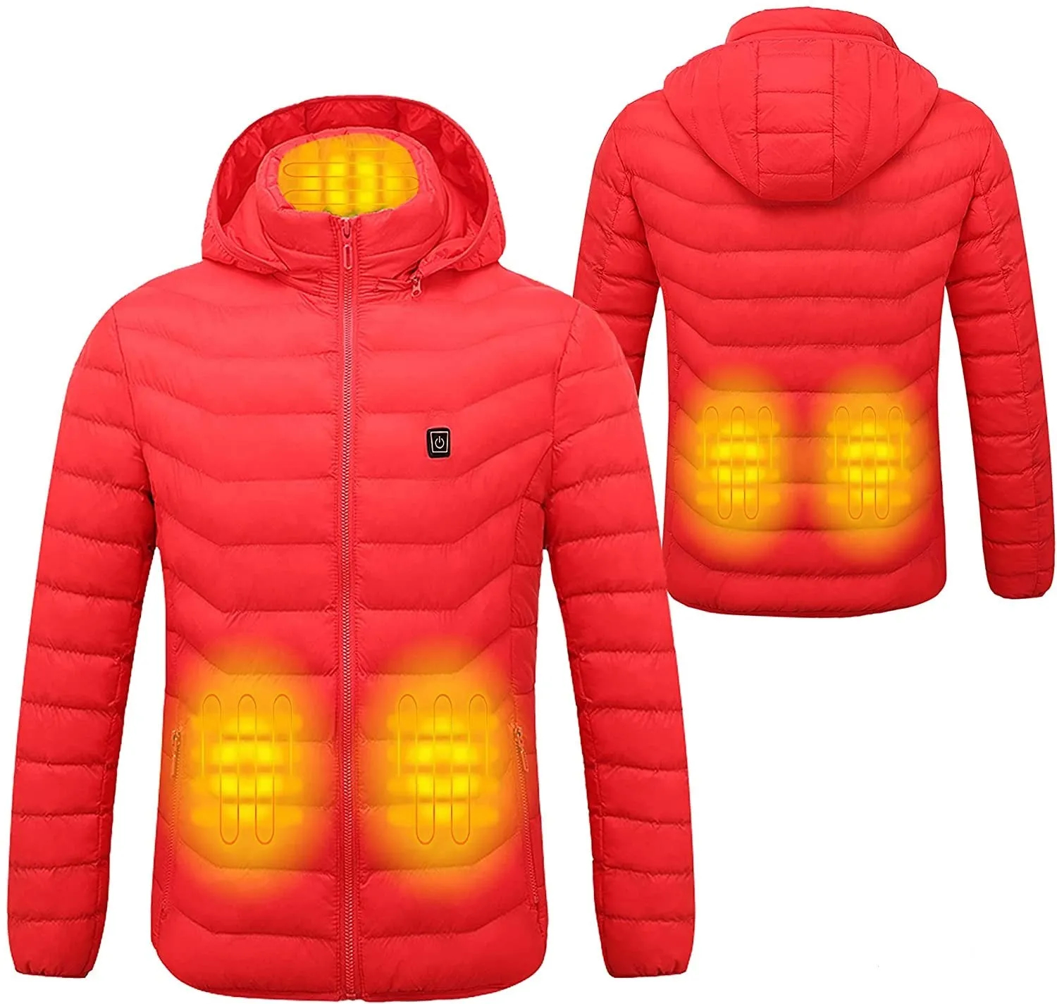 Men and Women's Heated Duck Down Jacket