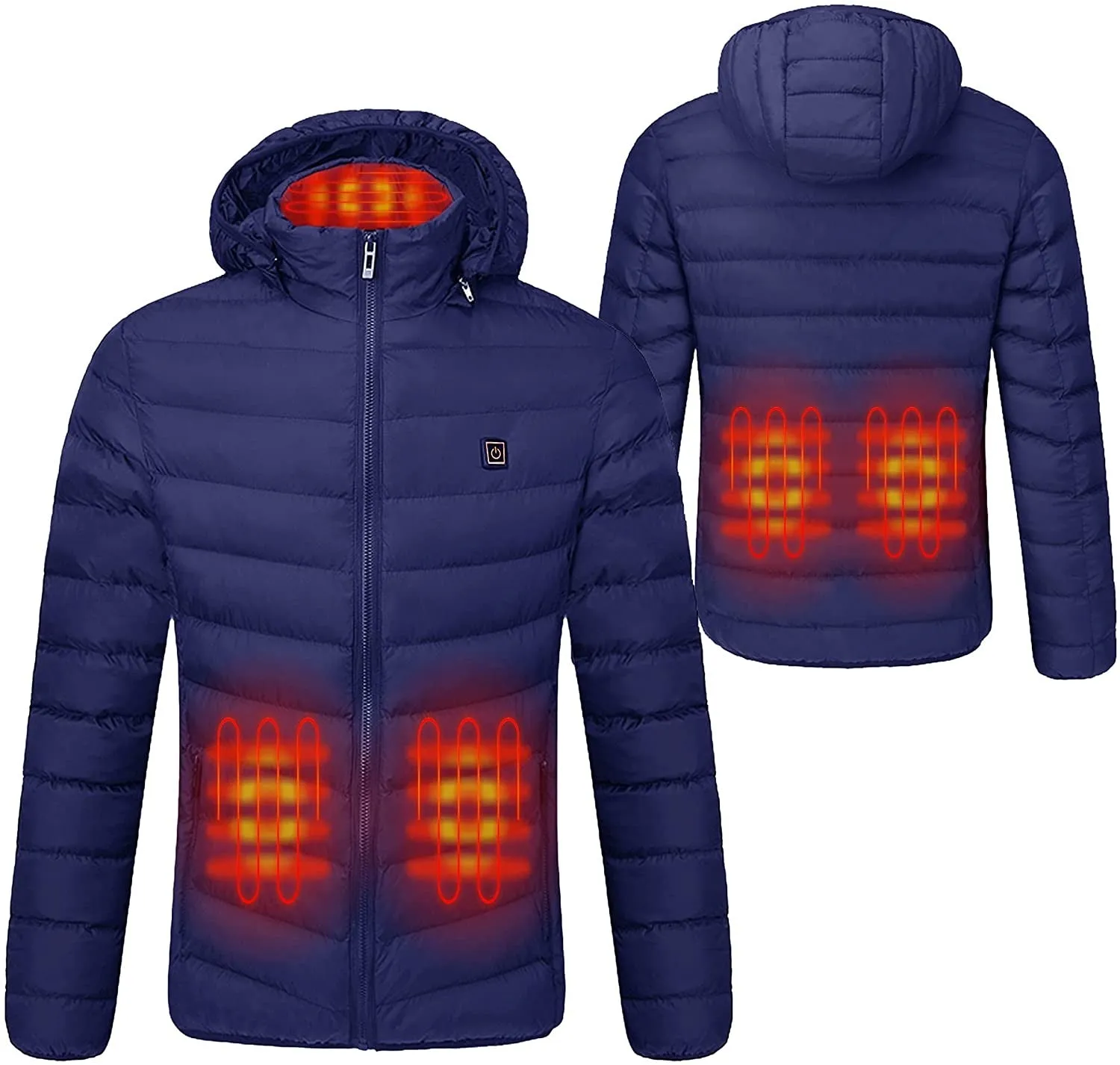 Men and Women's Heated Duck Down Jacket
