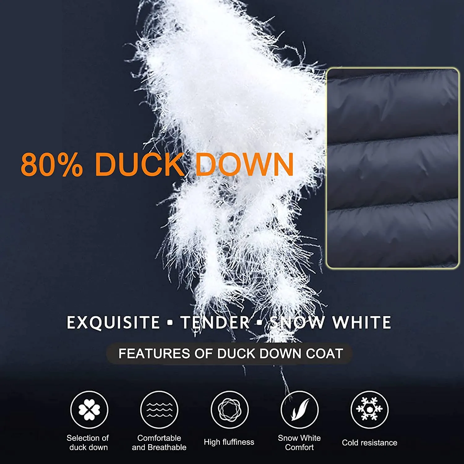 Men and Women's Heated Duck Down Jacket