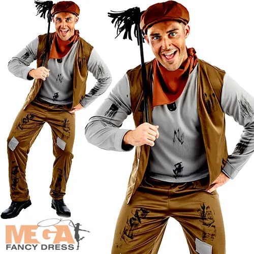 Mens Chimney Sweep Victorian Tudor Historical Costume