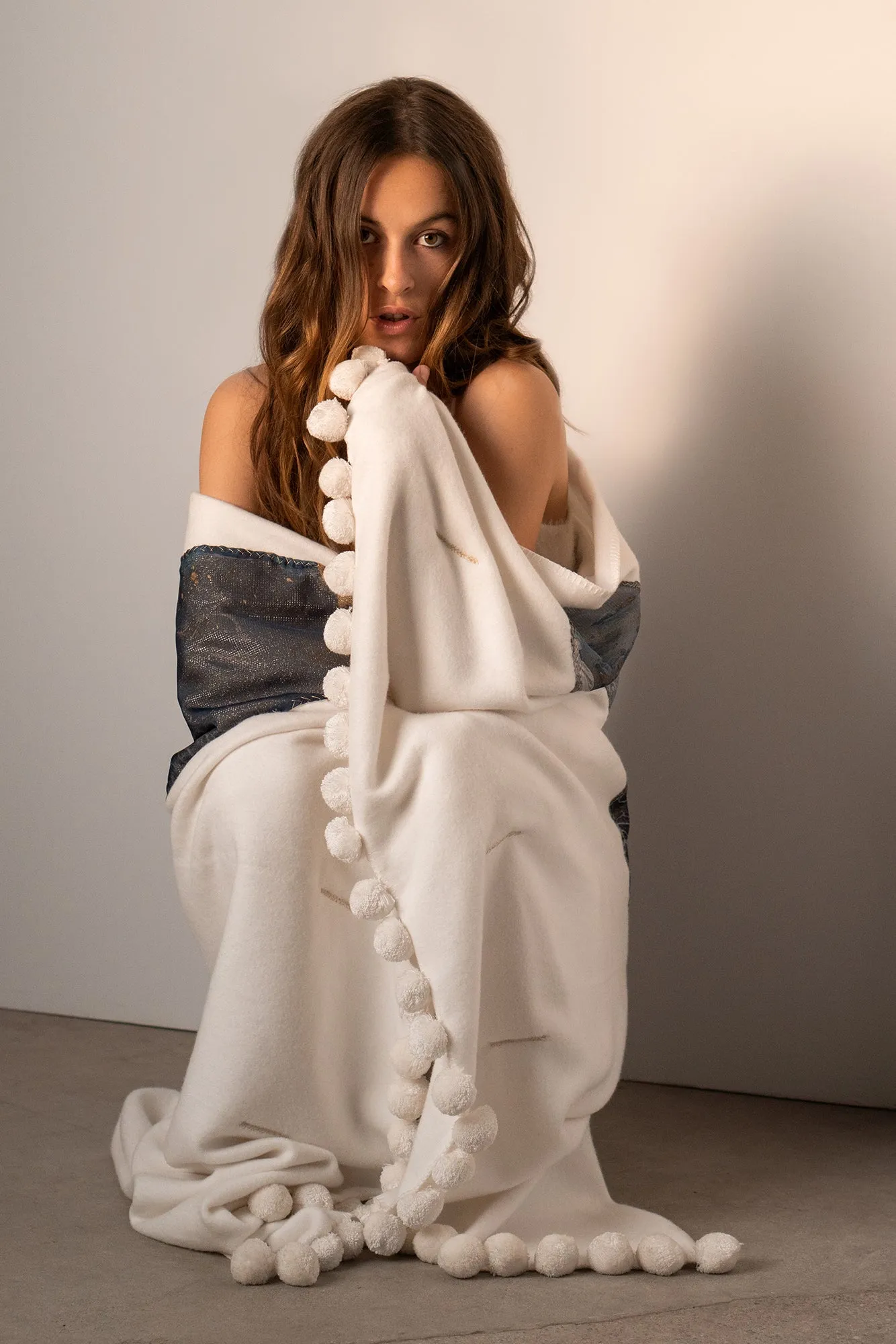 Metallic Ocean Butterfly Blanket