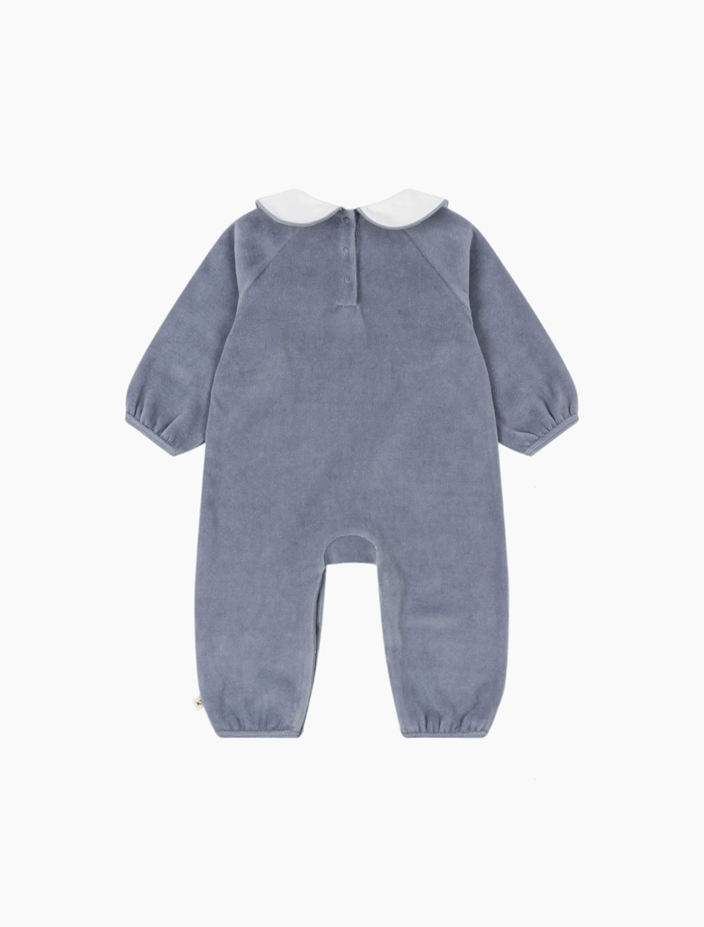 Miffa Velvet Jumpsuit in Tradewinds