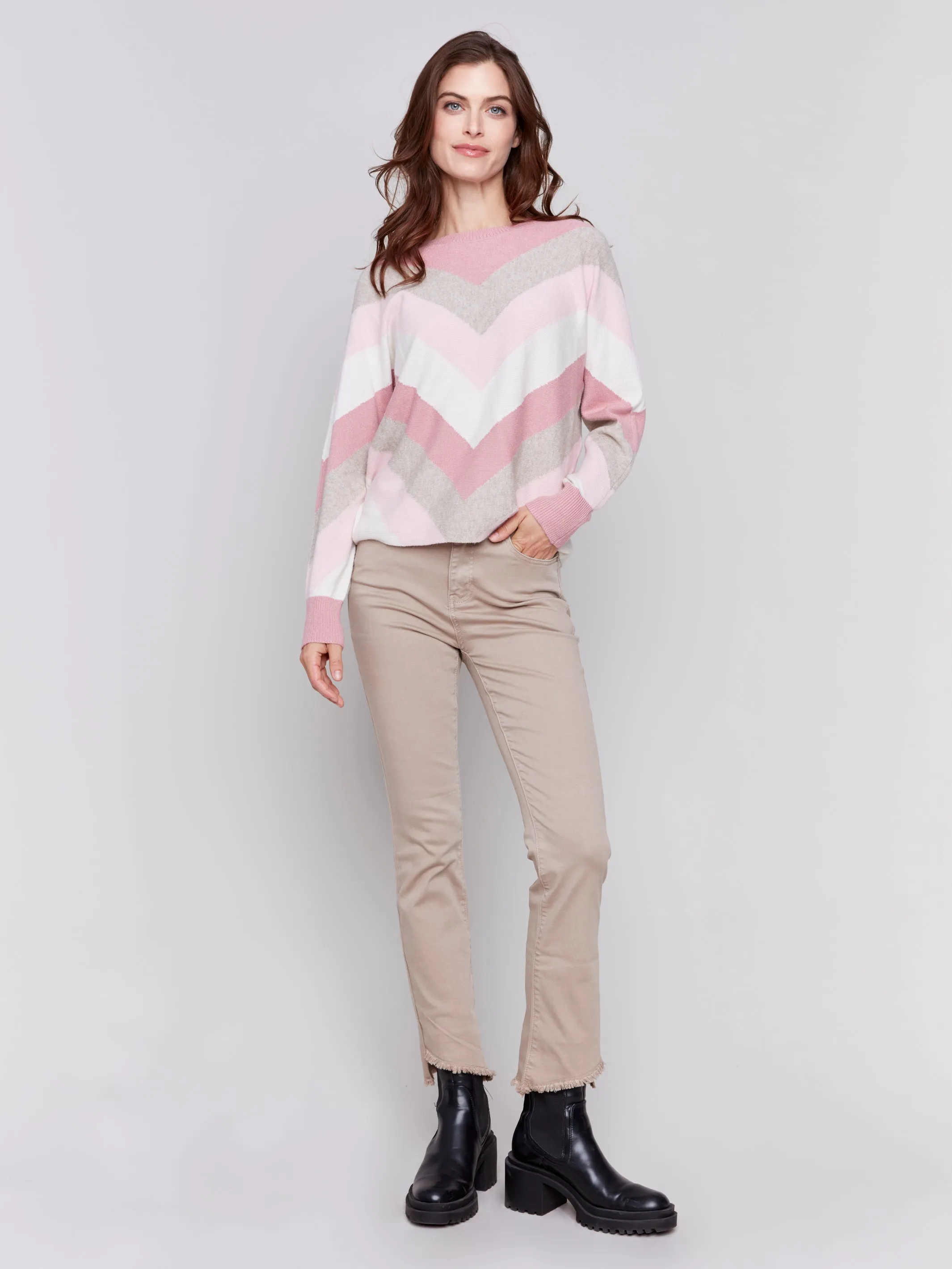 MITRE STRIPE DOLMAN TOP