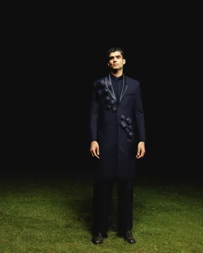 Molecule Explosion Trench Coat Set