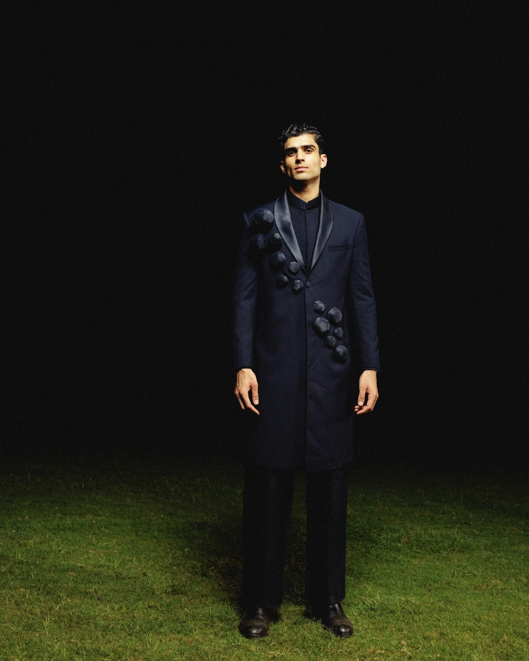 Molecule Explosion Trench Coat Set