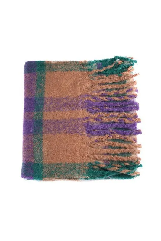 Multicolor Plaid Scarf