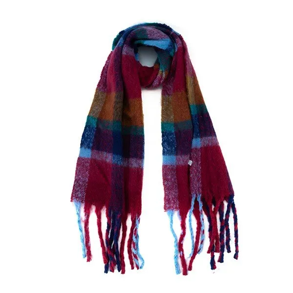 Multicolor Plaid Scarf