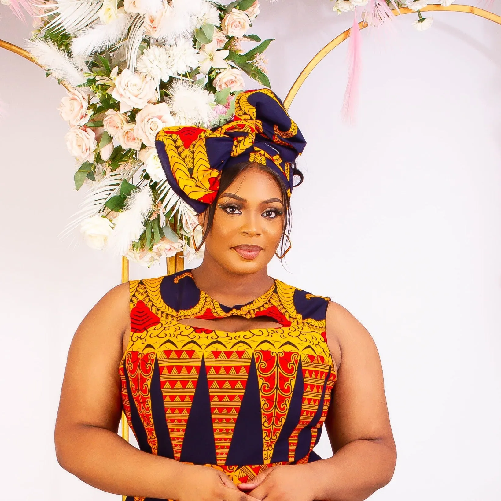 New in African Print Head wrap - Onnaedo