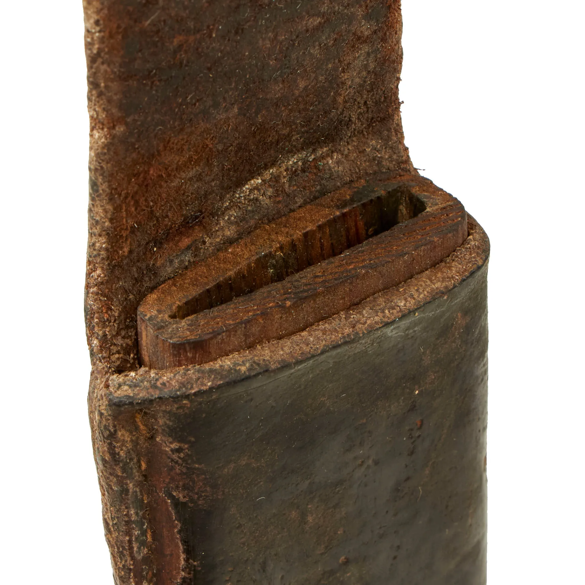Original U.S. WWI M1918 Mark I Modified Trench Knife by L. F. & C. Modified with Bowie Blade with Original Leather Scabbard