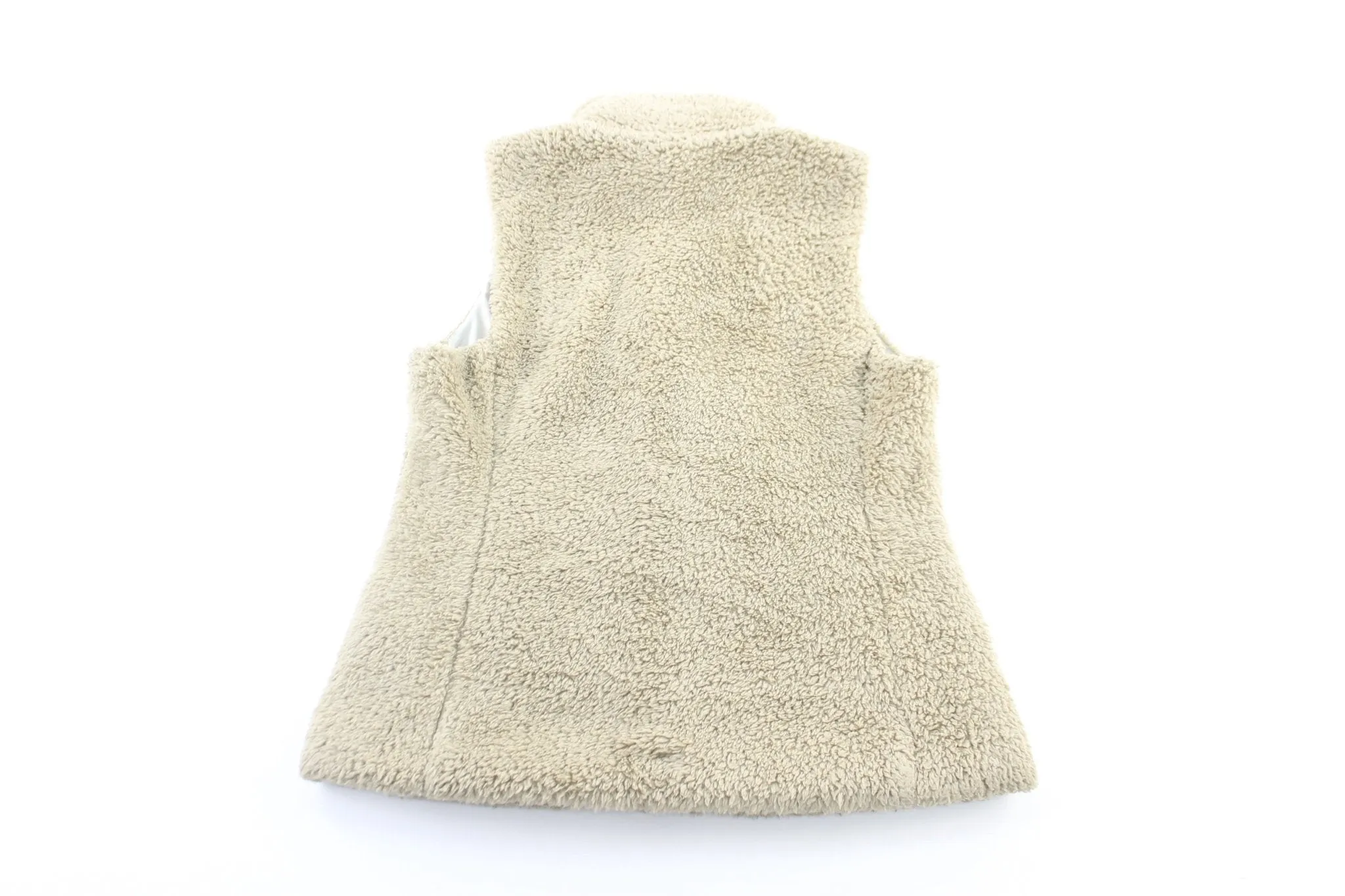 Patagonia Logo Patch Cream Zip Up Vest