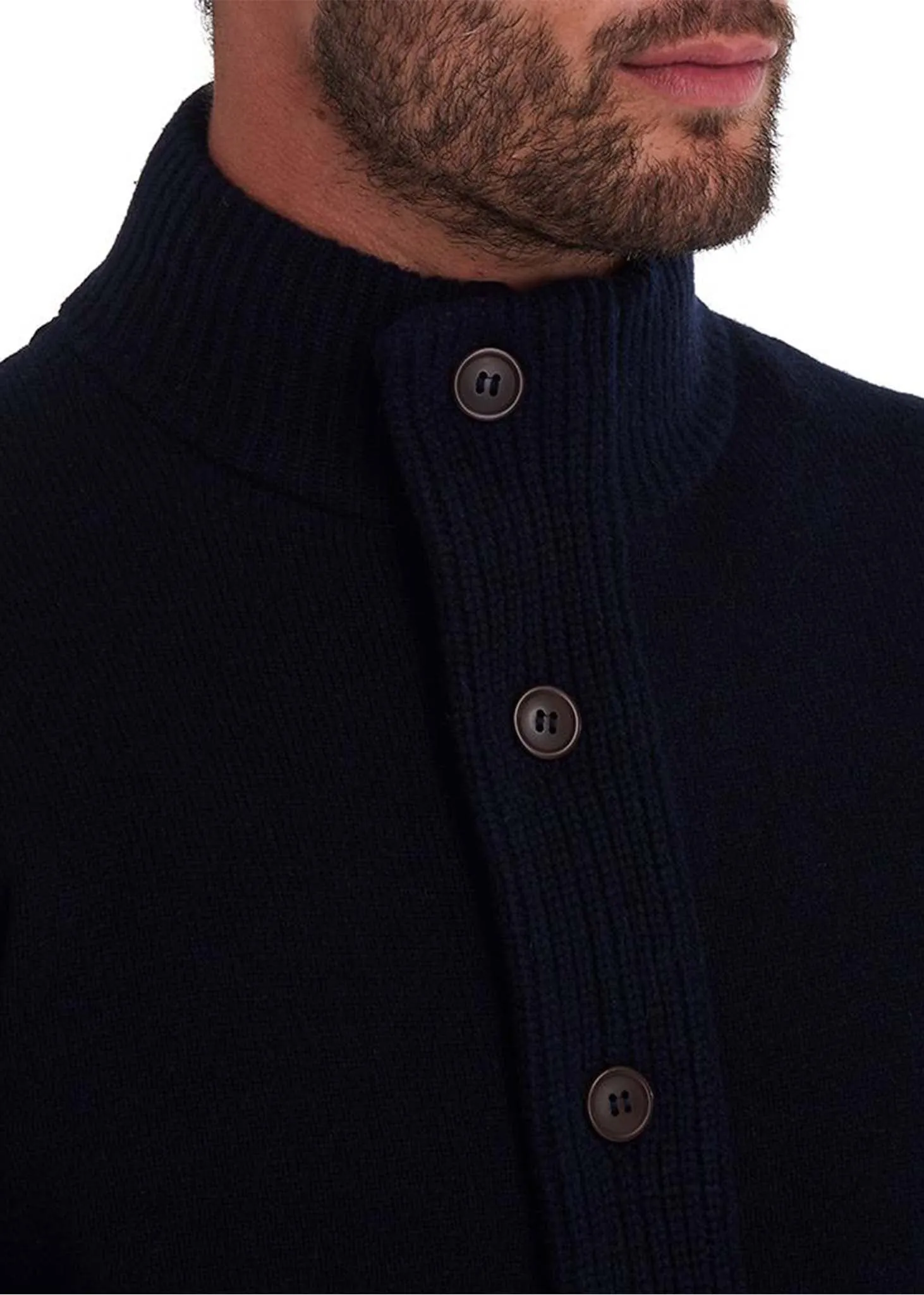 Patch zip thru - navy
